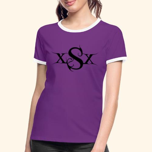 SynapsEyes Logo mittel - Frauen Kontrast-T-Shirt