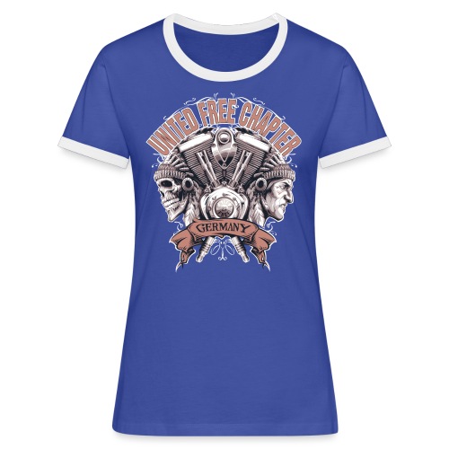 SkullLadies Gear [Reverse Design] - Frauen Kontrast-T-Shirt