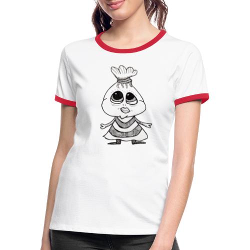 MissGarlic - T-shirt contrasté Femme