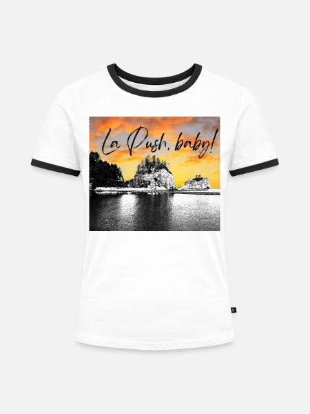 La Push baby! Illustration - Frauen Kontrast-T-Shirt - Weiß/Schwarz