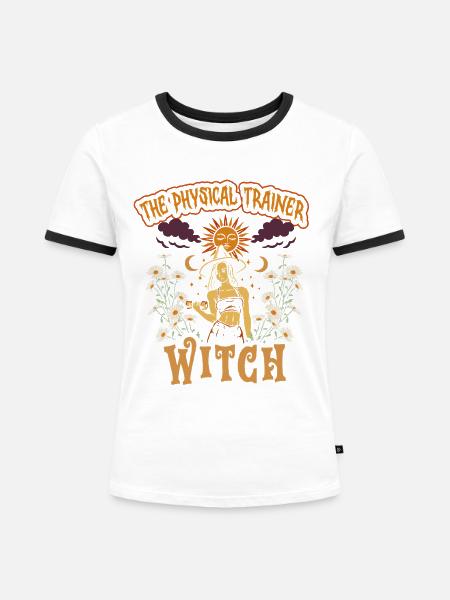 Fitnesstrainer Personal Trainer - Frauen Kontrast-T-Shirt - Weiß/Schwarz