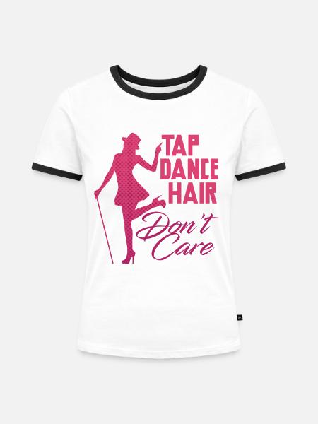 Stepptanz Stepptänzer Stepptänzerin Stepper - Frauen Kontrast-T-Shirt - Weiß/Schwarz