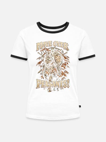 Mittelalterfest Mittelaltermarkt - Frauen Kontrast-T-Shirt - Weiß/Schwarz