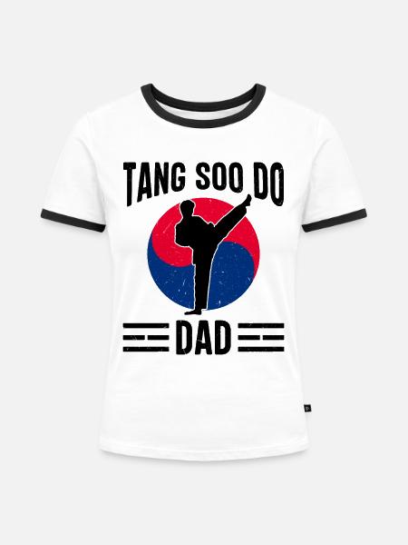 Tang Soo Do Geschenk - Frauen Kontrast-T-Shirt - Weiß/Schwarz