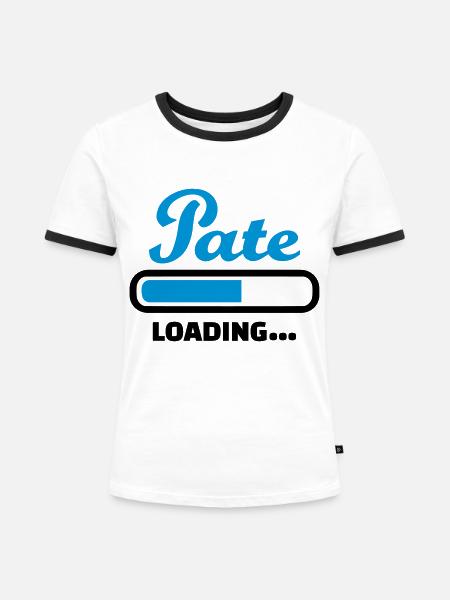 Pate - Frauen Kontrast-T-Shirt - Weiß/Schwarz
