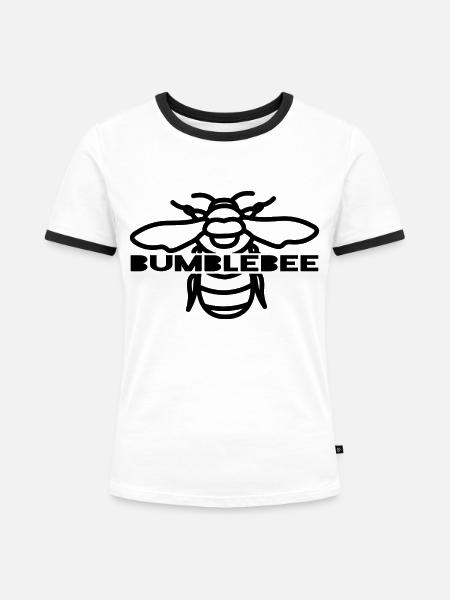 hummel - Frauen Kontrast-T-Shirt - Weiß/Schwarz