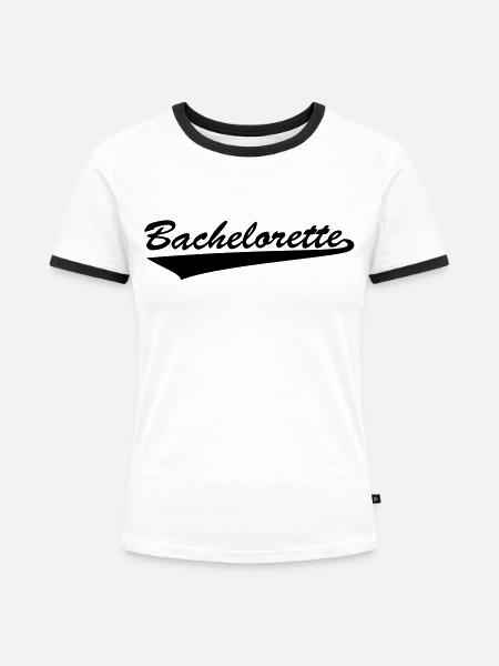 Bachelorette - Frauen Kontrast-T-Shirt - Weiß/Schwarz