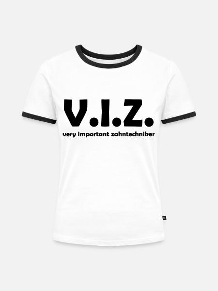 zahntechniker - Frauen Kontrast-T-Shirt - Weiß/Schwarz
