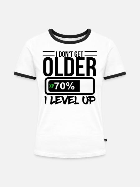 Gamer - Frauen Kontrast-T-Shirt - Weiß/Schwarz