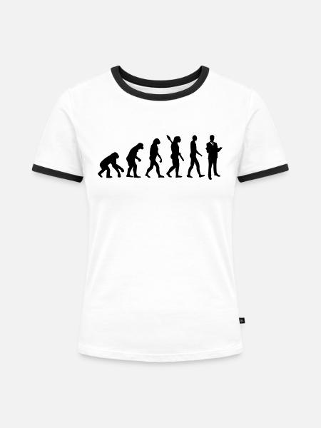 Anwalt - Frauen Kontrast-T-Shirt - Weiß/Schwarz