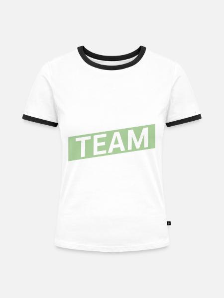 Boxing Team - Frauen Kontrast-T-Shirt - Weiß/Schwarz