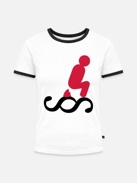 Scheiss auf das Gesetz - Frauen Kontrast-T-Shirt - Weiß/Schwarz