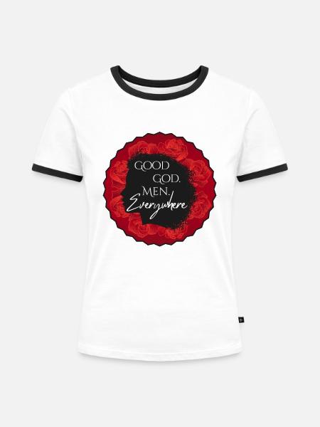 Rose Vampire Academy - Frauen Kontrast-T-Shirt - Weiß/Schwarz