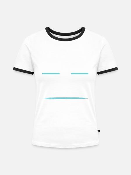 Kickboxing Crew - Frauen Kontrast-T-Shirt - Weiß/Schwarz