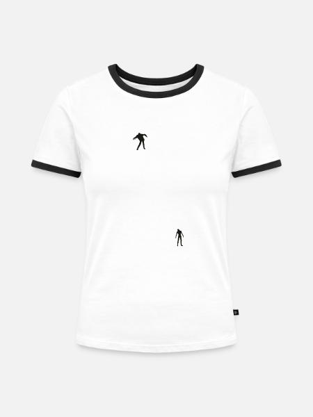Apokalypse - Gaming - Frauen Kontrast-T-Shirt - Weiß/Schwarz