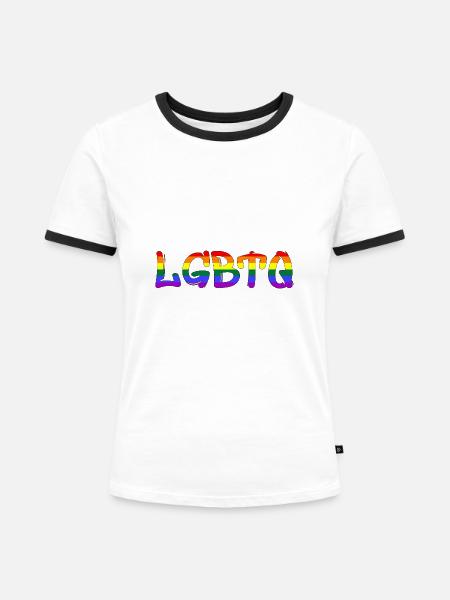 LGBTQ, Pride Month - Frauen Kontrast-T-Shirt - Weiß/Schwarz