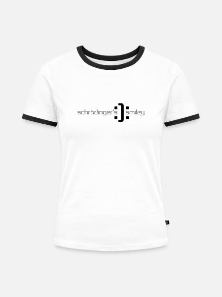 Wissenschaft - Frauen Kontrast-T-Shirt - Weiß/Schwarz