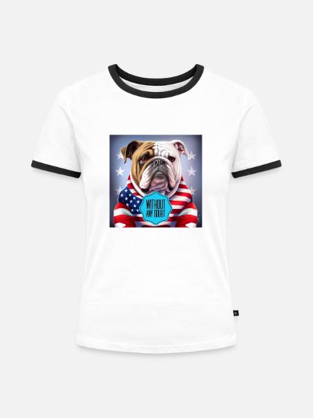 Ohne jeden Zweifel - Frauen Kontrast-T-Shirt - Weiß/Schwarz