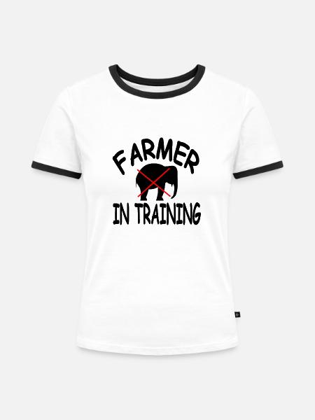Bauer - Frauen Kontrast-T-Shirt - Weiß/Schwarz