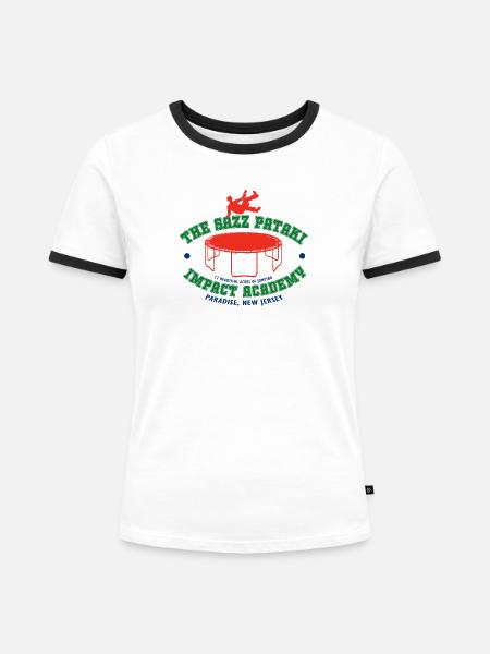Sazz Pataki Impact Akademie - Frauen Kontrast-T-Shirt - Weiß/Schwarz
