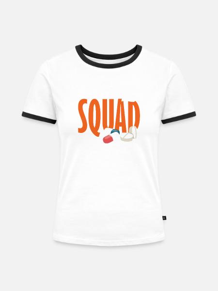 Apotheker Pharmazeutisch-technischer - Frauen Kontrast-T-Shirt - Weiß/Schwarz
