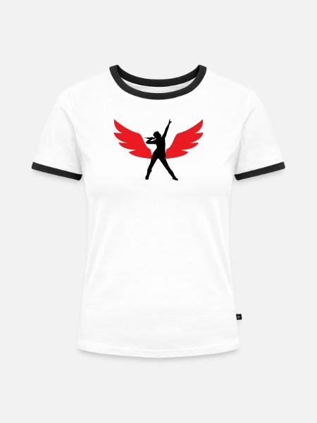 Top Der Besten Stilvollen Sänger - Frauen Kontrast-T-Shirt - Weiß/Schwarz