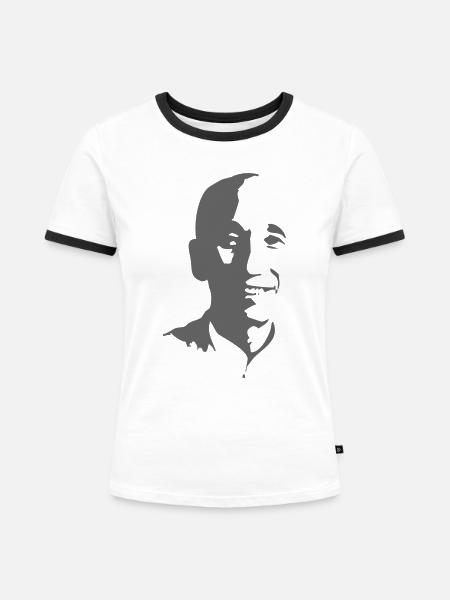Grandmaster - Frauen Kontrast-T-Shirt - Weiß/Schwarz