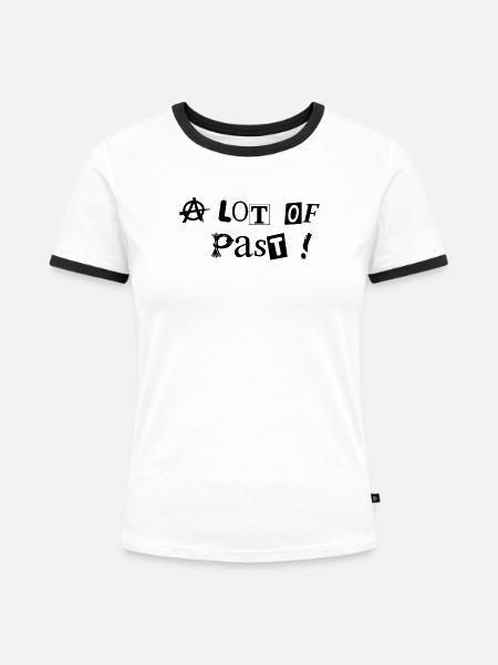 Punk Lots Of Past - Frauen Kontrast-T-Shirt - Weiß/Schwarz