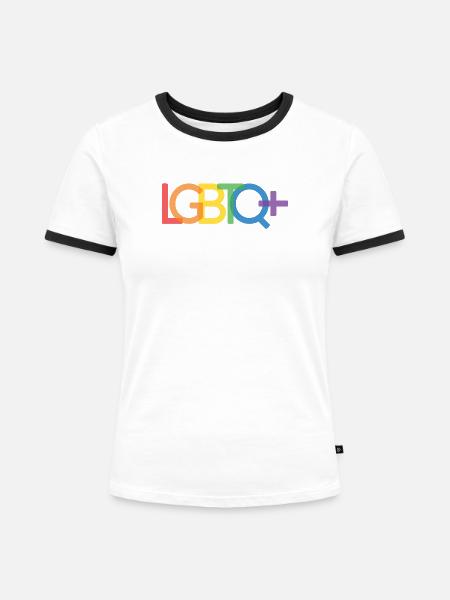 Pride Month - LGBTQ+ - Frauen Kontrast-T-Shirt - Weiß/Schwarz
