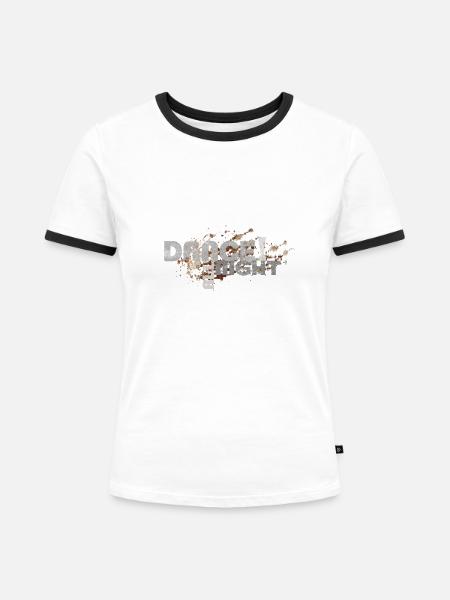 dance all night | Tanzshirts - Frauen Kontrast-T-Shirt - Weiß/Schwarz