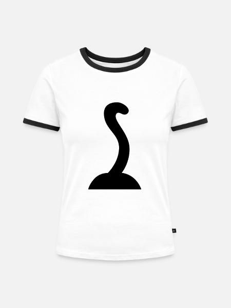 cat_kid_2 - Frauen Kontrast-T-Shirt - Weiß/Schwarz