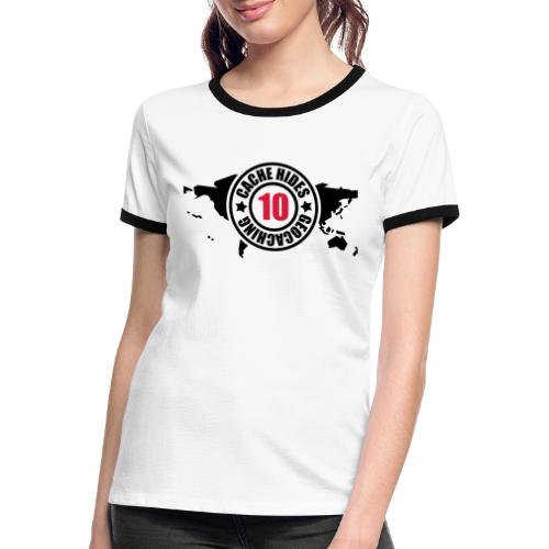 cache hides - 10 - Frauen Kontrast-T-Shirt