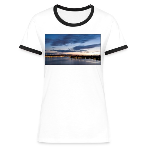 Sommarnatt1 - Kontrast-T-shirt dam