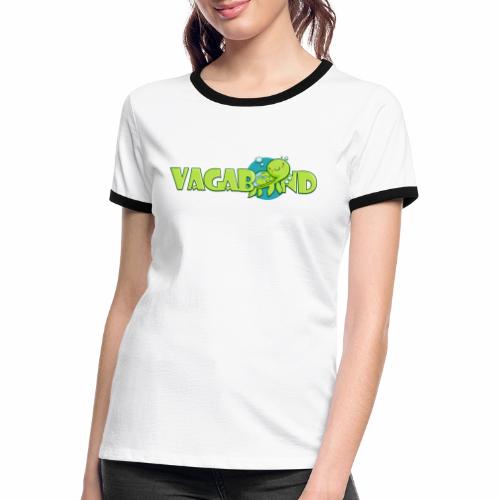 Vagabond Turtle full logo - Kontrast-T-shirt dam