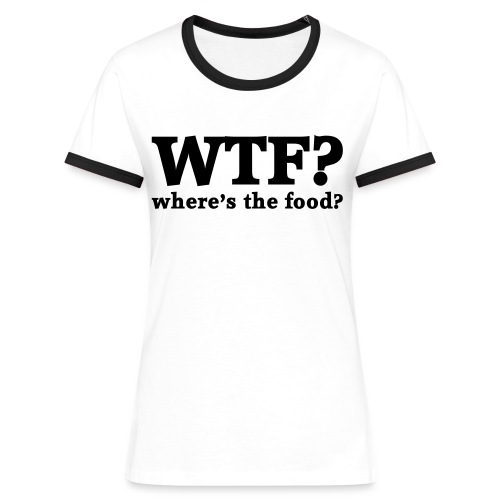 WTF - Where's the food? - Vrouwen contrastshirt