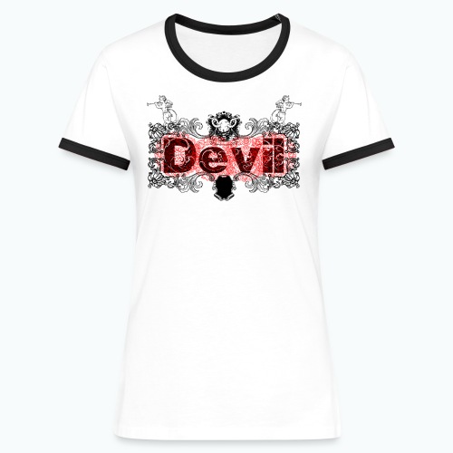 Devil FT png - T-shirt contrasté Femme