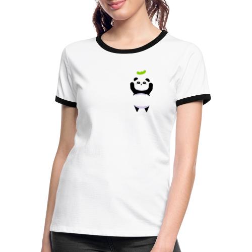 Für die Bohne Panda - Frauen Kontrast-T-Shirt