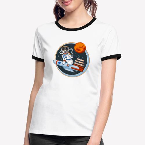 Astrodog - Frauen Kontrast-T-Shirt