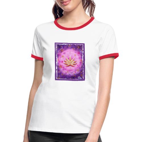 Goldener Lotus - Sonja Ariel von Staden - Frauen Kontrast-T-Shirt