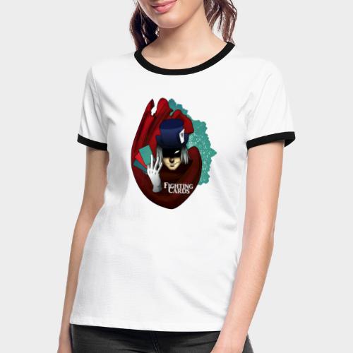 Fighting cards - Magicien - T-shirt contrasté Femme