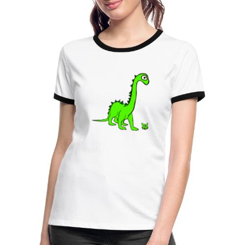 dinosauro - Maglietta Contrast da donna