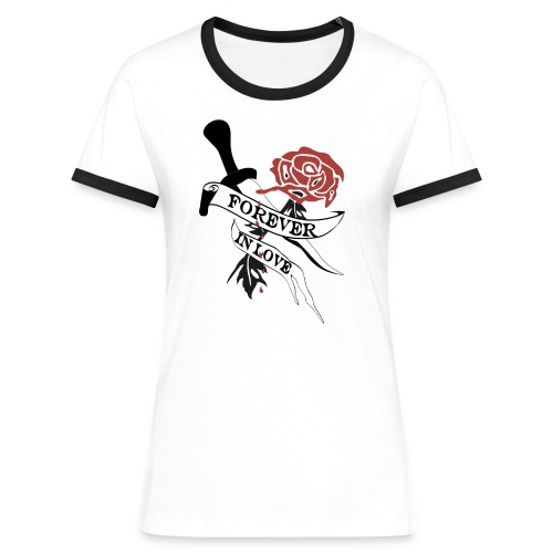 Forever in Love - Frauen Kontrast-T-Shirt