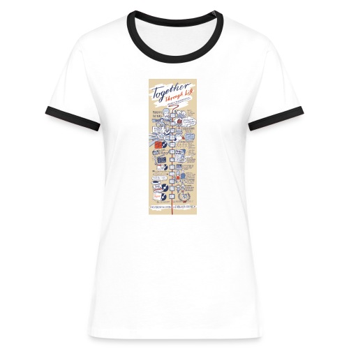 Timeline - Frauen Kontrast-T-Shirt