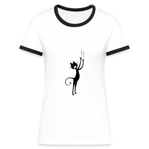 chatgriffeseul png - T-shirt contrasté Femme