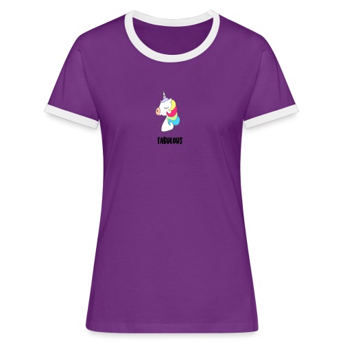 Fabulous Unicorn - T-shirt contrasté Femme