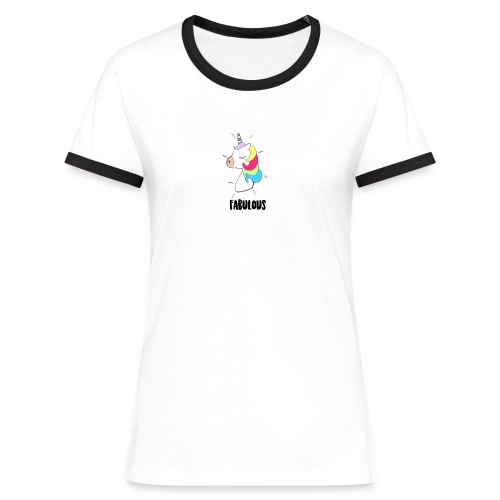 Fabulous Unicorn - T-shirt contrasté Femme
