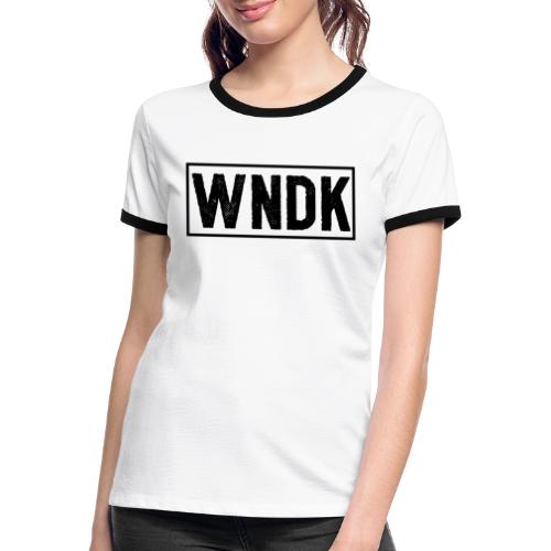 Windeke zwart - Vrouwen contrastshirt