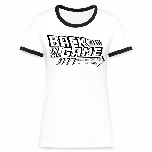 BACK IN THE GAME T SHIRT BLANC - T-shirt contrasté Femme