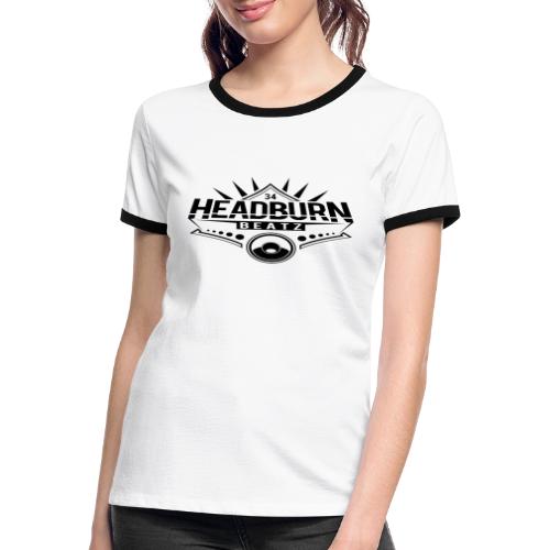 HeadburN - Logo Schwarz - Frauen Kontrast-T-Shirt