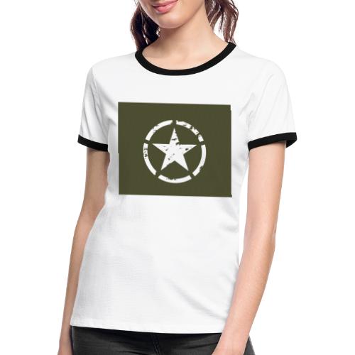 American Military Star - Maglietta Contrast da donna